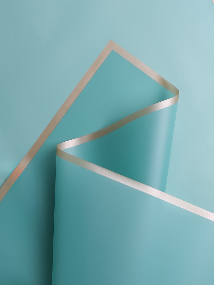 Пленка матовая 58смх58см 10 листов 50мкм кант Розовое золото, зеленый Пленка матовая 58смх58см 10 листов 50мкм кант Розовое золото, зеленый