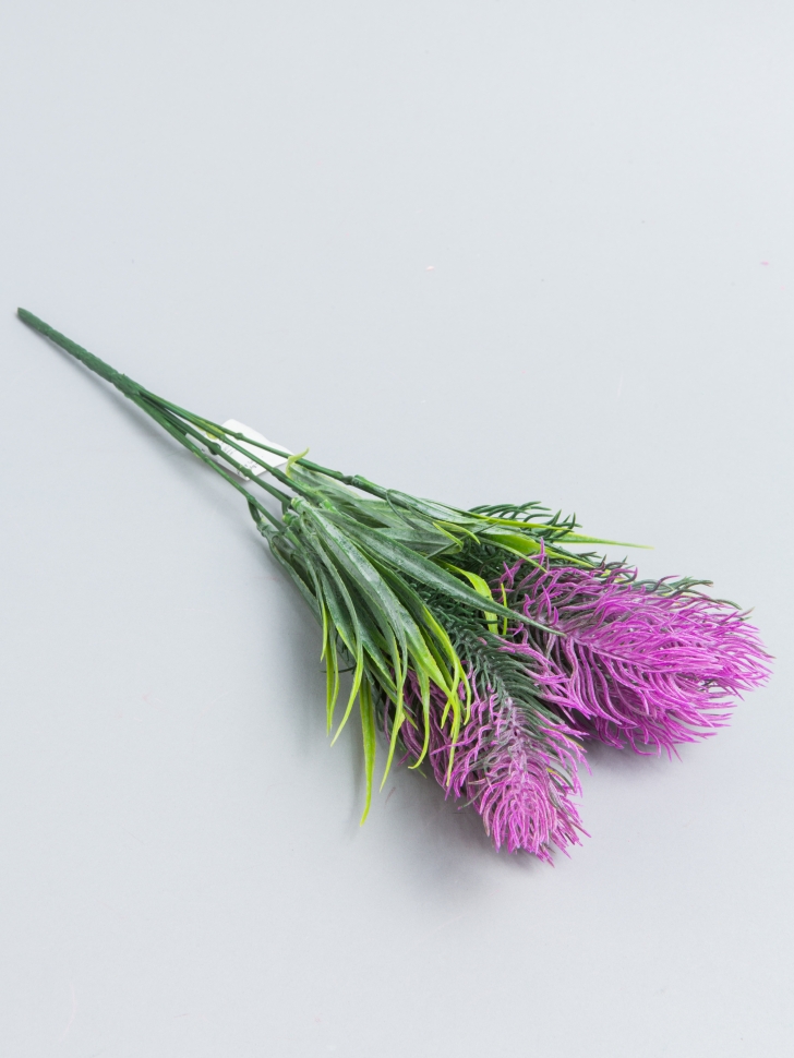 ИЦ Букет Колоски 35см 5 веток фиолетовый