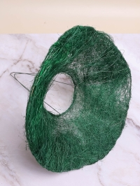 Каркас для букета сизаль гладкий 25см зеленый