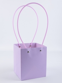 Сумочка для цветов 13х15х12,5см сиреневый светлый