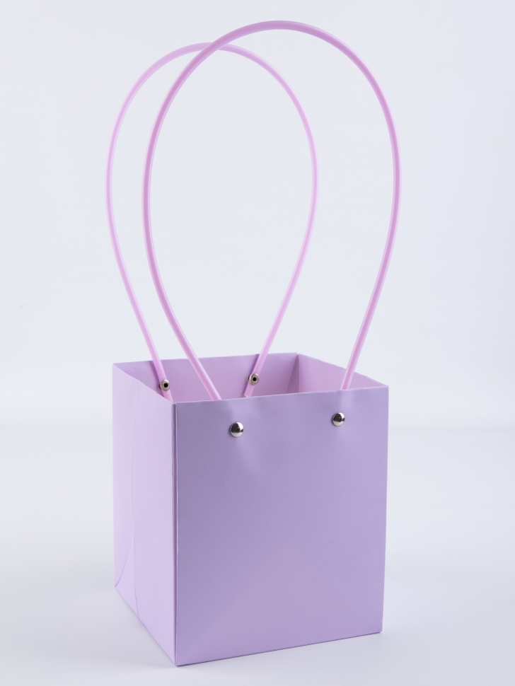 Сумочка для цветов 13х15х12,5см сиреневый светлый