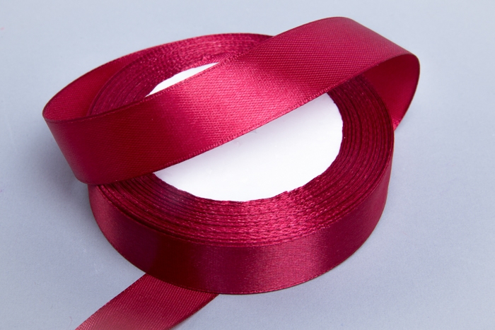 Лента атласная 20мм х 25ярд  JD бордовый