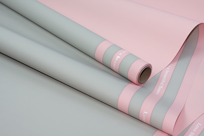 Пленка матовая  65мкм 58см х 10м РЦ трио персик на фисташковом/персик кат.2