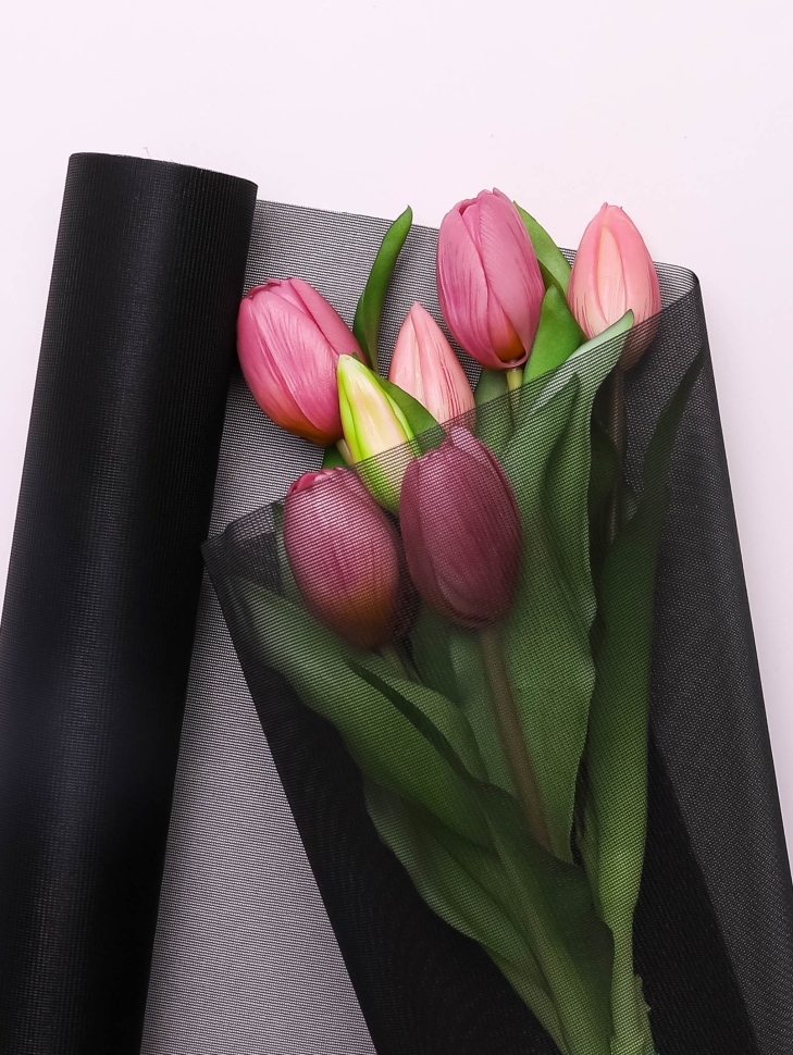 Сетка мелкая Вуаль 50 х 5ярд черный