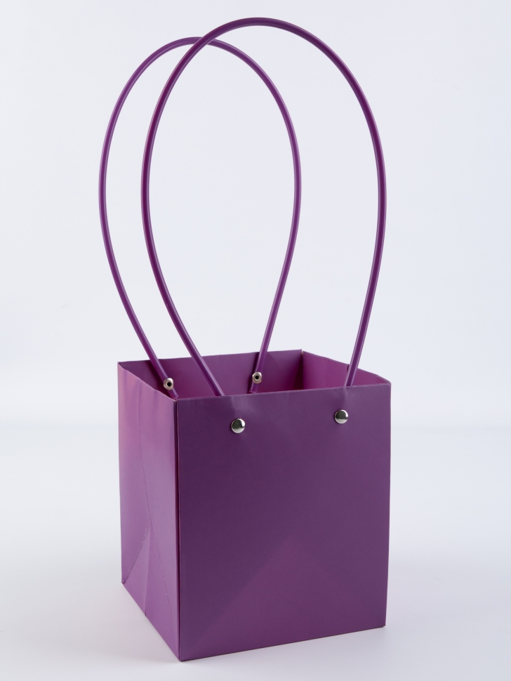 Сумочка для цветов 13х15х12,5см фиолетовый