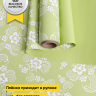 Пленка матовая  65мкм 58см х 10м РЦ Ажурные цветы салатовый