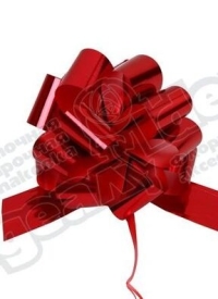 Бант шар металл 50, 10шт. красный