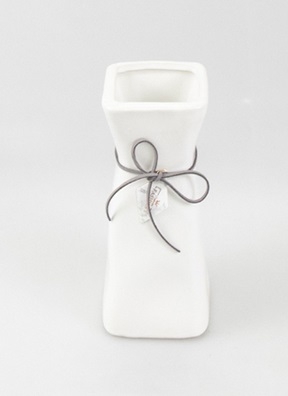 Ваза керамика 24х8,5см 119M белый Ваза керамика 24х8,5см 119M белый