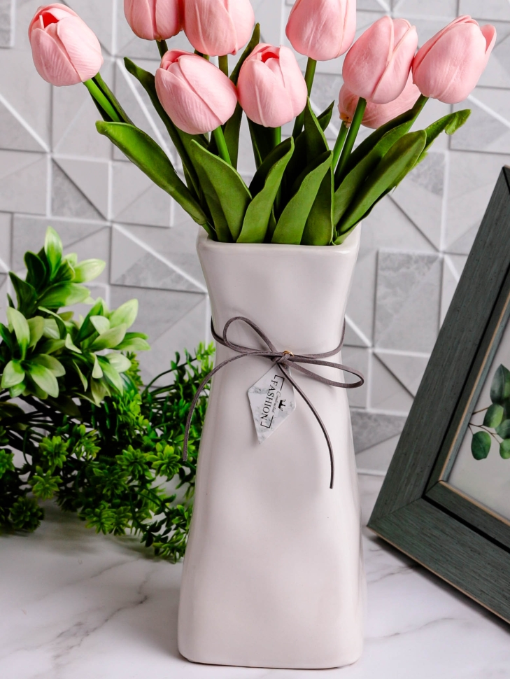 Ваза керамика 24х8,5см 119M белый Ваза керамика 24х8,5см 119M белый