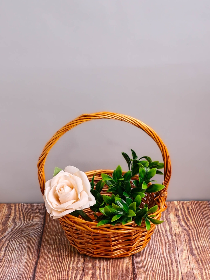 Корзина плетеная (ива) 34х23х36см M-28-52 натуральный