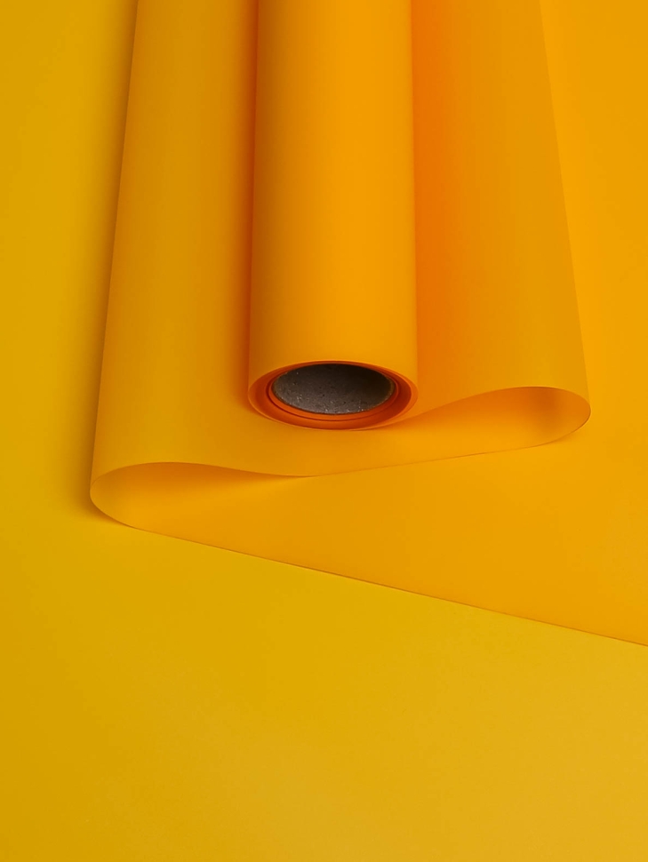 Пленка матовая 55мкм 58см х 10м Romantic оранжевый