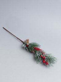Бутоньерка Новогодняя 53см XY18F-308