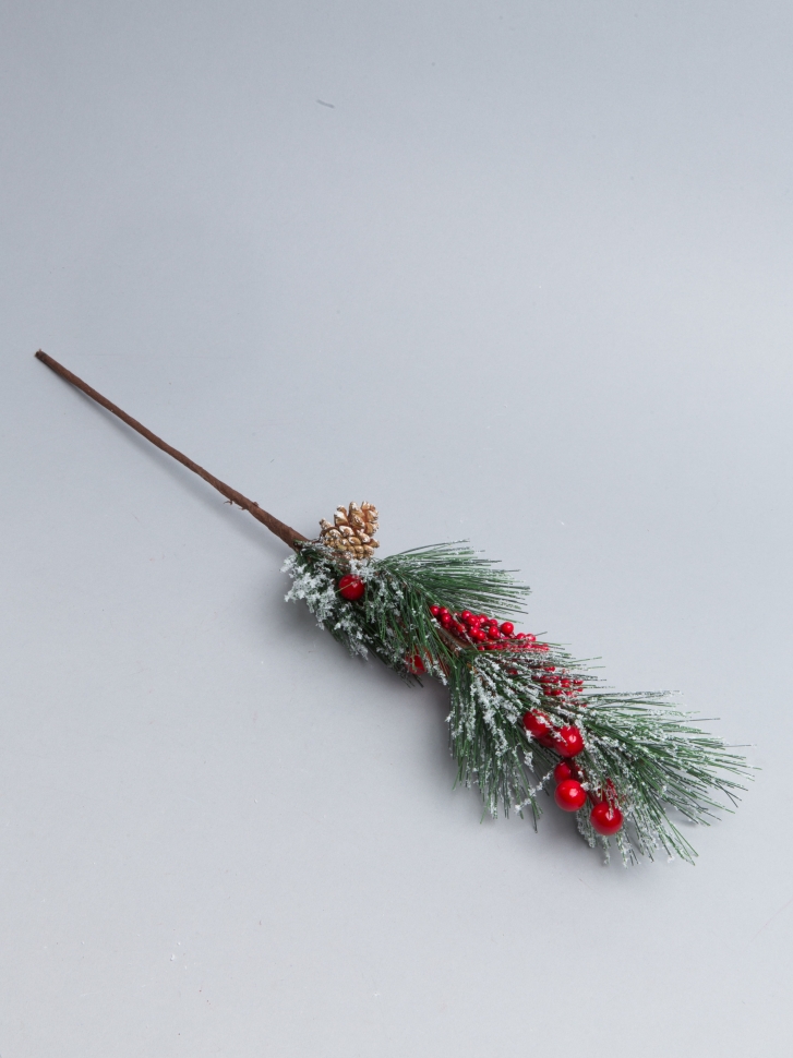 Бутоньерка Новогодняя 53см XY18F-308 Бутоньерка Новогодняя 53см XY18F-308