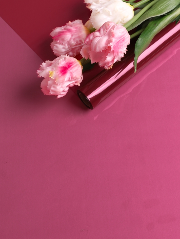 Пленка цветная 45 мкм 58см х 10м гласс красный Пленка цветная 45 мкм 58см х 10м гласс красный