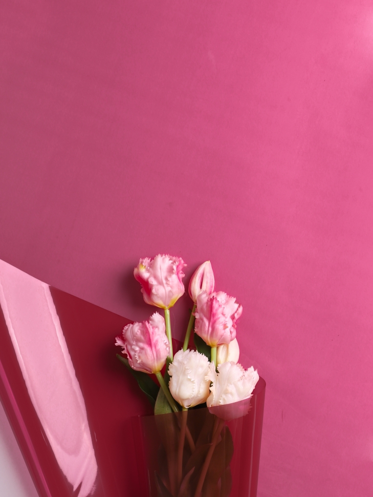 Пленка цветная 45 мкм 58см х 10м гласс красный Пленка цветная 45 мкм 58см х 10м гласс красный