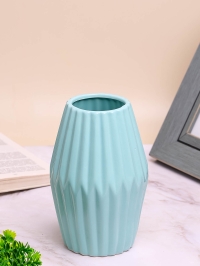 Ваза керамика  7х17см LZL-82 бирюза