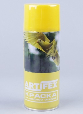 Спрей Краска Artifex 520мл на водной основе желтая Спрей Краска Artifex 520мл на водной основе желтая