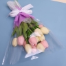Пакет цветочный Конус 35/40 Сюрприз белый/сиреневый 50 шт Пакет цветочный Конус 35/40 Сюрприз белый/сиреневый 50 шт