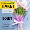 Пакет цветочный Конус 35/40 Сюрприз белый/сиреневый 50 шт Пакет цветочный Конус 35/40 Сюрприз белый/сиреневый 50 шт