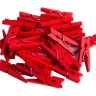Прищепка деревянная 2,5х0,4см 24шт красная