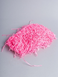 Наполнитель флористический бумажный 100г неон - розовый