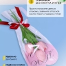 Пакет цветочный Рукав 14х40 на 1цветок Сердце розовый /белый 20 шт Пакет цветочный Рукав 14х40 на 1цветок Сердце розовый /белый 20 шт