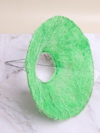 Каркас для букета сизаль гладкий 25см салатовый