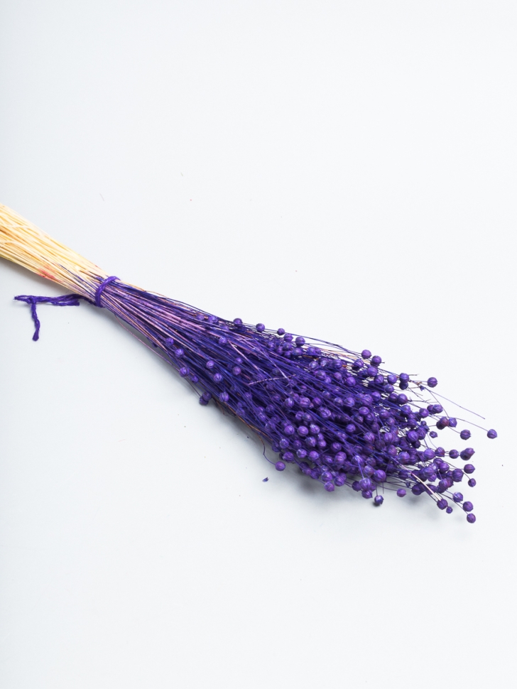 Лен-долгунец 55см 50гр фиолетовый