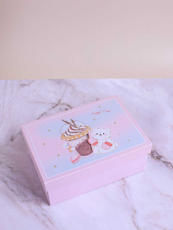 Коробка прямоугольник набор из 3шт 22,5х16х9,5см CN22112105 розовый Коробка прямоугольник набор из 3шт 22,5х16х9,5см CN22112105 розовый