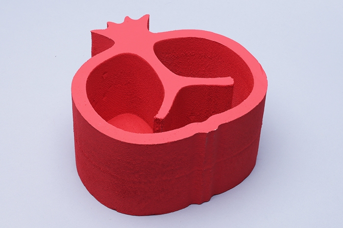 Пенобокс для цветов набор 29х30х12см Гранат красный