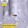 Пленка матовая 60см x 10м Мотыльки белый Пленка матовая 60см x 10м Мотыльки белый