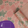 Бумага крафт 70г/м2, 70см x 10м, Новый Год, зеленый/красный