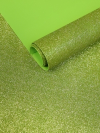 Фоамиран глиттерный 60х70см 1,8мм 1лист. салатовый