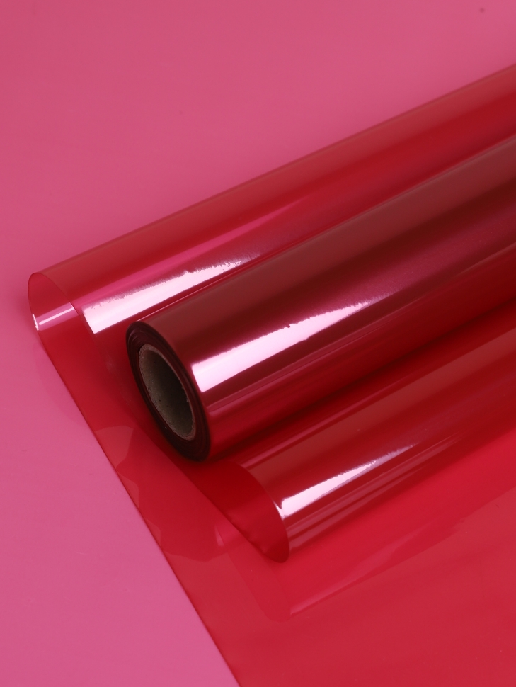 Пленка цветная 45 мкм 58см х 10м гласс винный