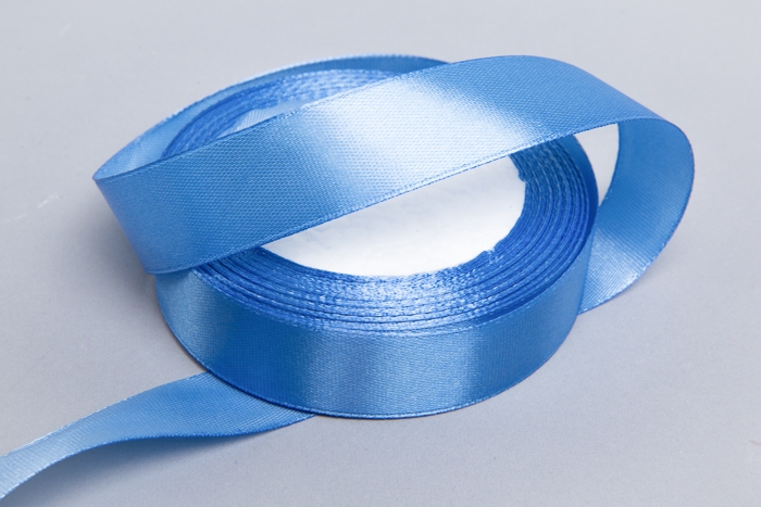 Лента атласная 20мм х 25ярд  JD синий