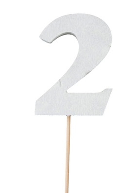 Вставка Цифра "2" 8,5см пенопласт Вставка Цифра "2" 8,5см пенопласт