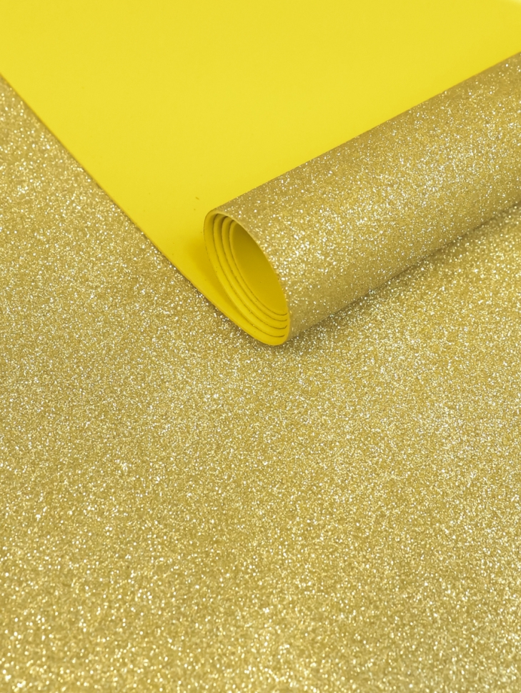 Фоамиран глиттерный 60х70см 1,8мм 1лист. золото Фоамиран глиттерный 60х70см 1,8мм 1лист. золото