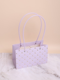 Сумочка для цветов 22х13,5х10,5см 3D М311 сиреневый