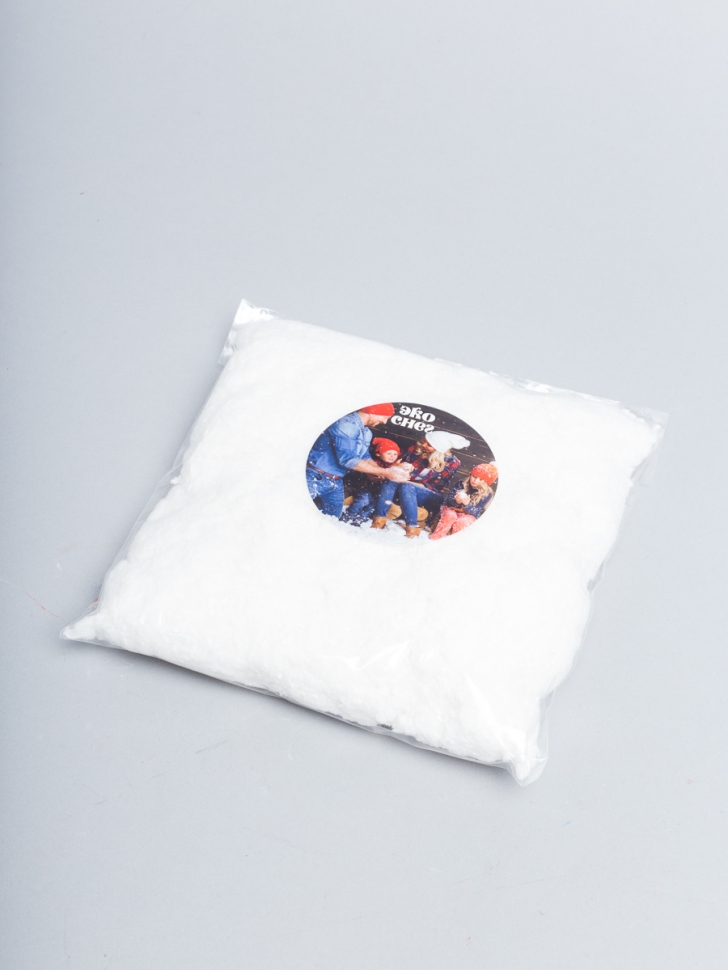 Снег искусственный 100гр №0001 вискозный белый