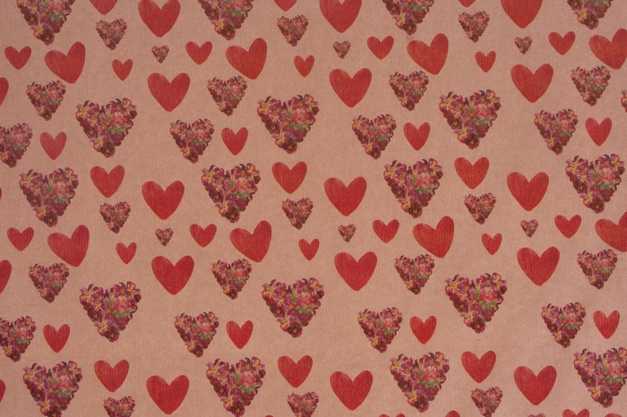 Бумага крафт 40гр/м2, 75 см x 10 м Neela, на коричневом