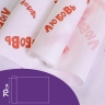 Бумага крафт белый 50г/м2. 72см х10м дизайнерская Любовь Бумага крафт белый 50г/м2. 72см х10м дизайнерская Любовь