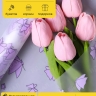 Пленка матовая 60см x 10м Мотыльки сиреневый светлый Пленка матовая 60см x 10м Мотыльки сиреневый светлый