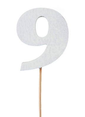 Вставка Цифра "9" 8,5см пенопласт