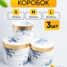 Коробка цилиндр набор из 3шт. 23x19,5см W3355 Коробка цилиндр набор из 3шт. 23x19,5см W3355
