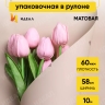 Пленка матовая 60мкм 58см х 10м РЦ сердца бежевые на капучино Пленка матовая 60мкм 58см х 10м РЦ сердца бежевые на капучино