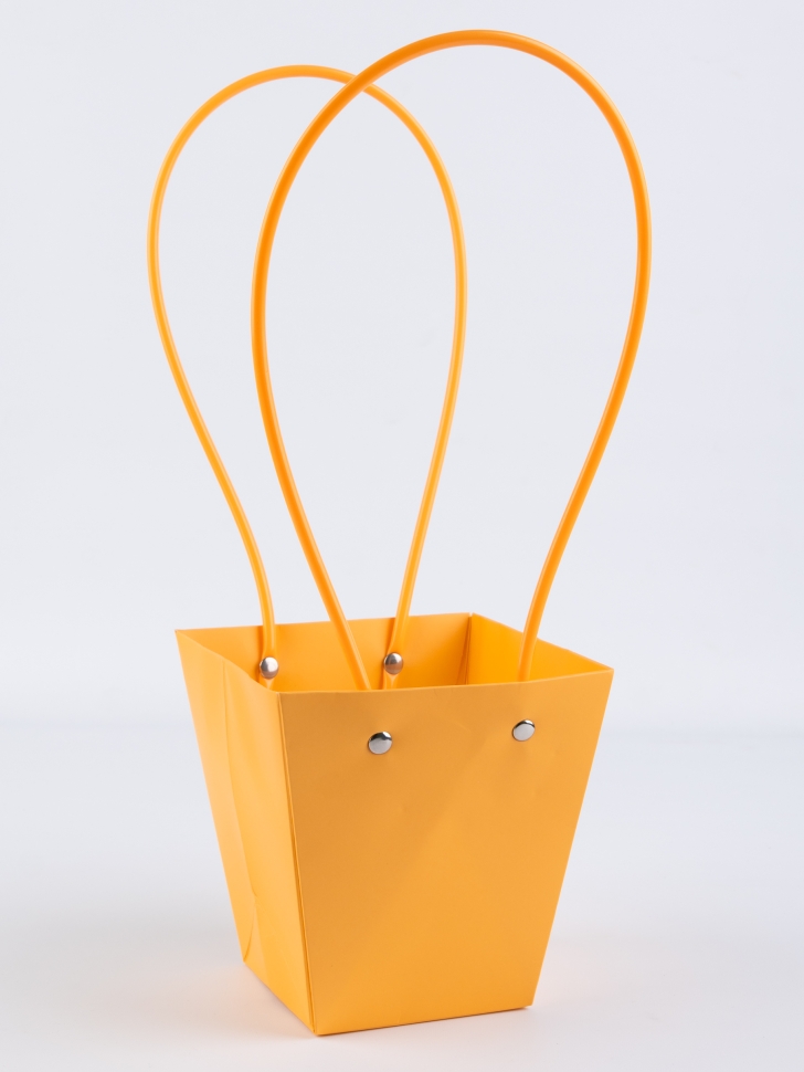 Сумочка для цветов 12х8х12,5см М114 желтый