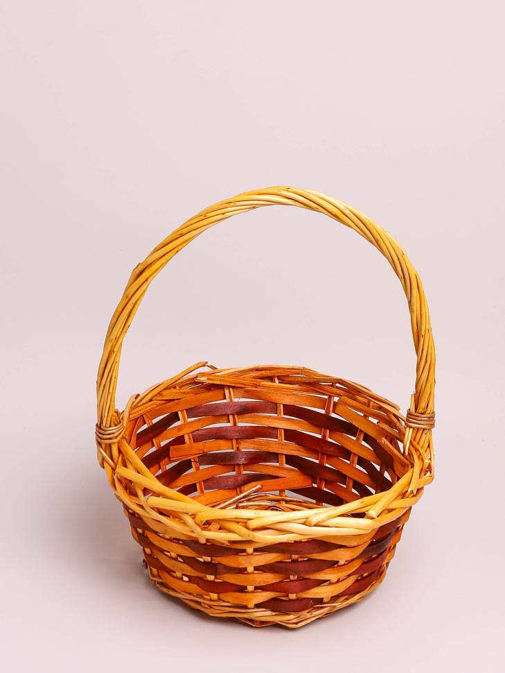 Корзина плетеная (ива) 28х28х32см S-28-3 коричневый