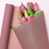 Пленка матовая 55мкм 58см х 10м Romantic розовый пыльный