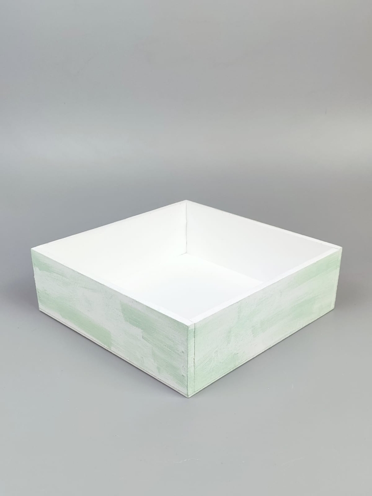 Ящик Флора h20х 6,3х20см №3 бежевый/зеленый