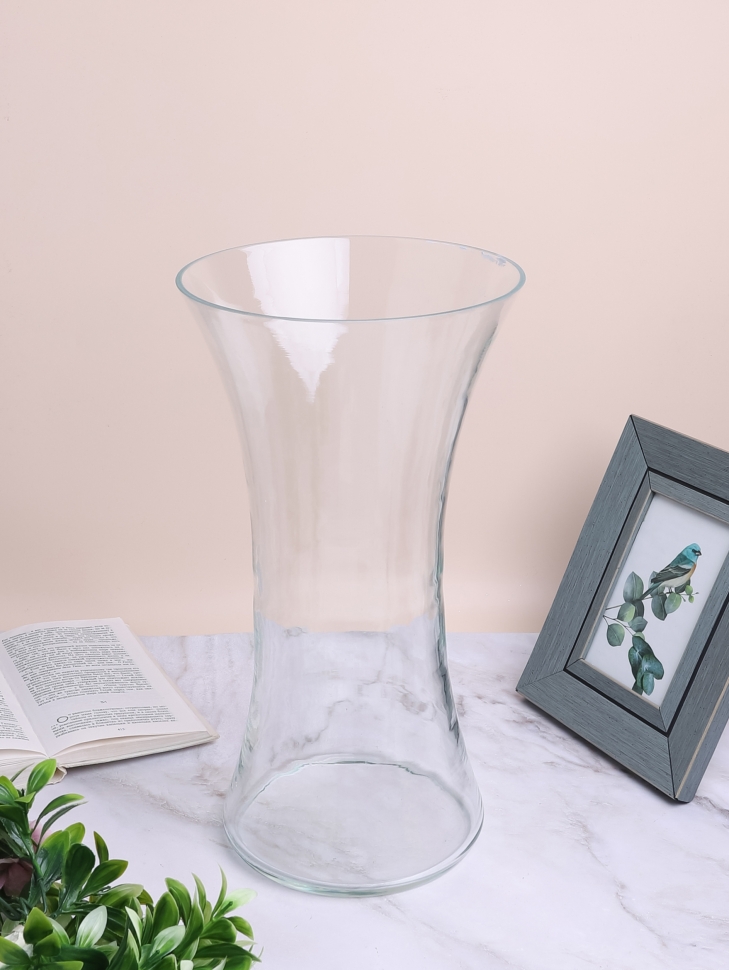 Ваза стекло 2556 Люксембург D17,5x30см талия